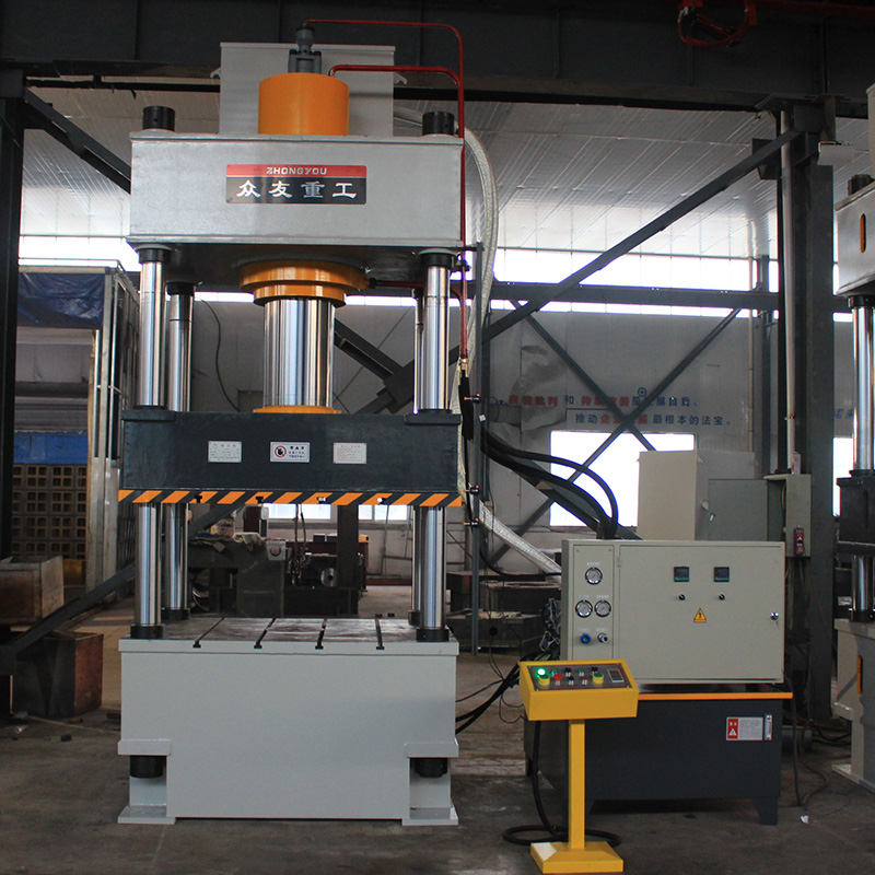 315噸三梁四柱壓漏糞板油壓機