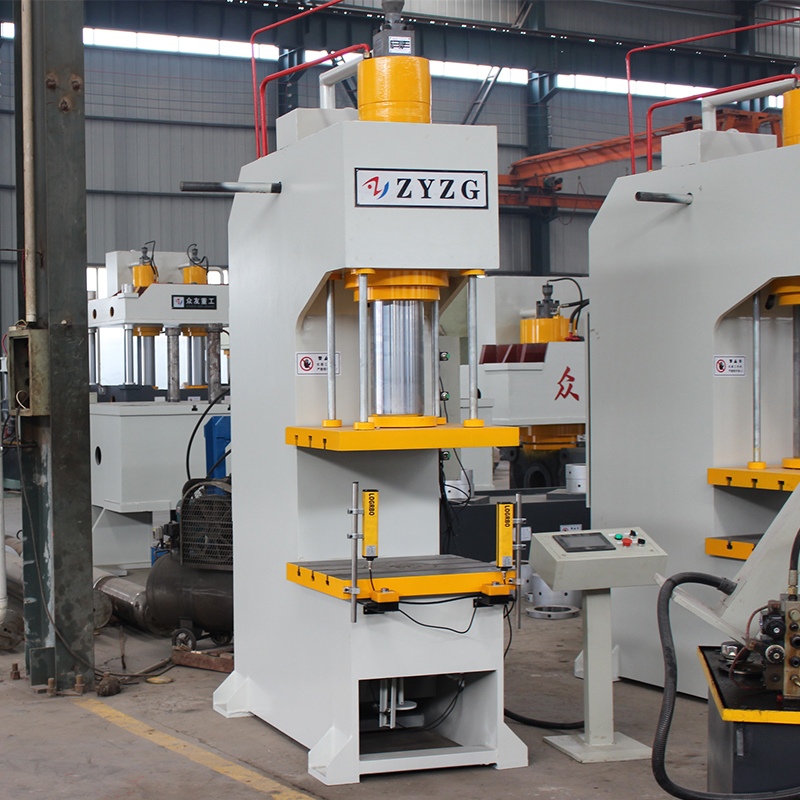 100噸帶光柵保護式單臂 100T單柱式油壓機