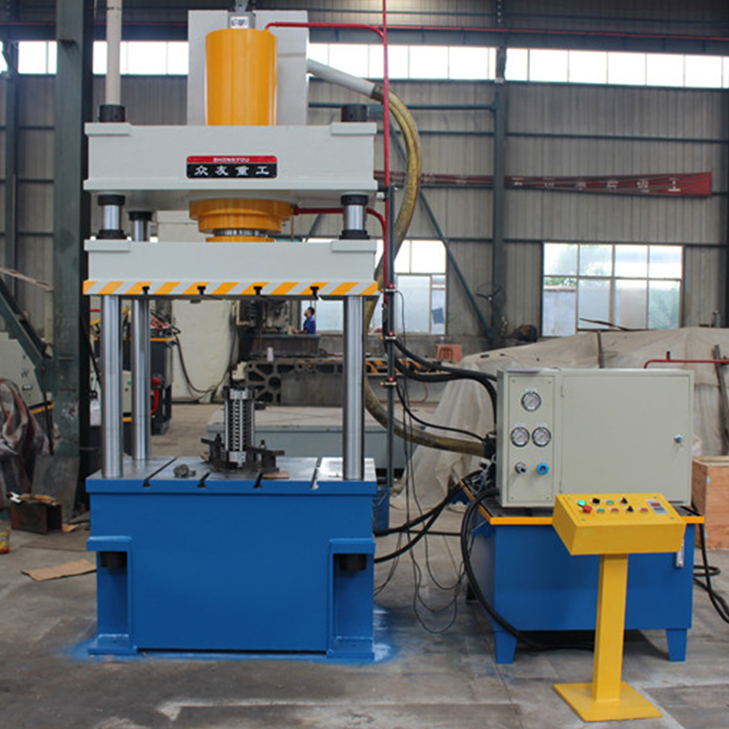 150T三梁四柱壓齒輪液壓機(jī)