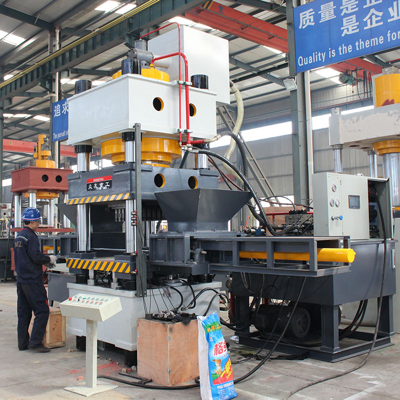 630噸四柱雙色魚餌壓塊機