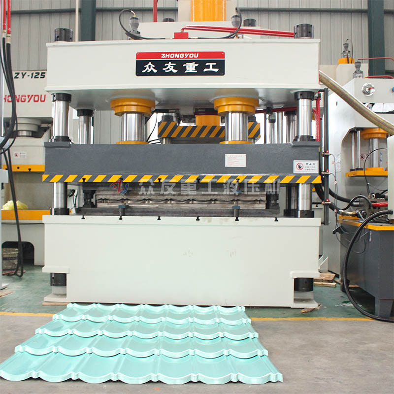 315噸雙缸壓金屬屋頂瓦液壓機