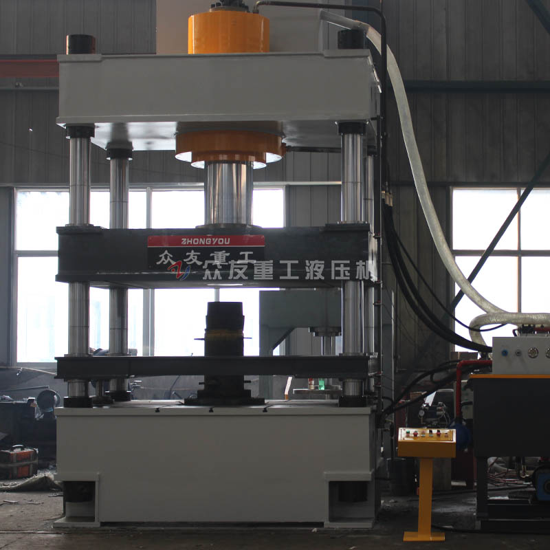 600噸四柱硅酸蓋板液壓機