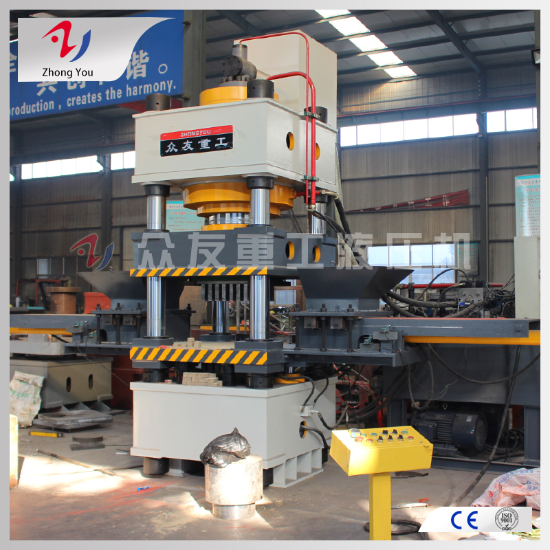 630噸魚餌壓塊油壓機630t自動進料魚餌成型機630T粉末成型油壓機